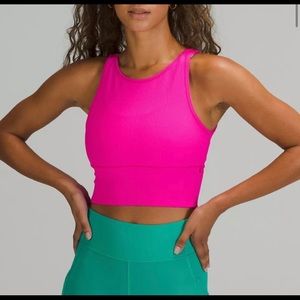 Sonic Pink Power Pivot Ribbed Tank - Size 4